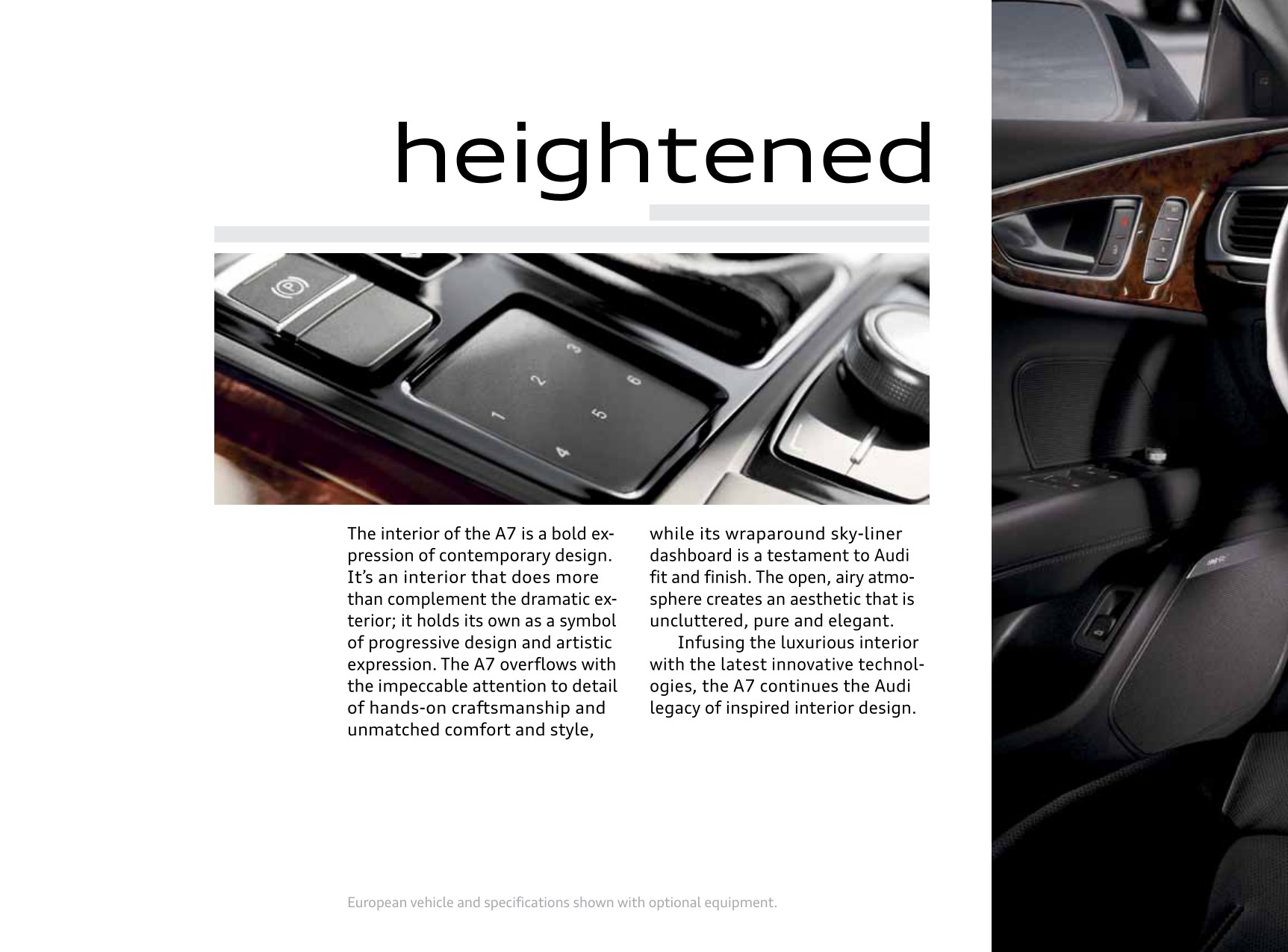 2012 Audi A7 Brochure Page 40